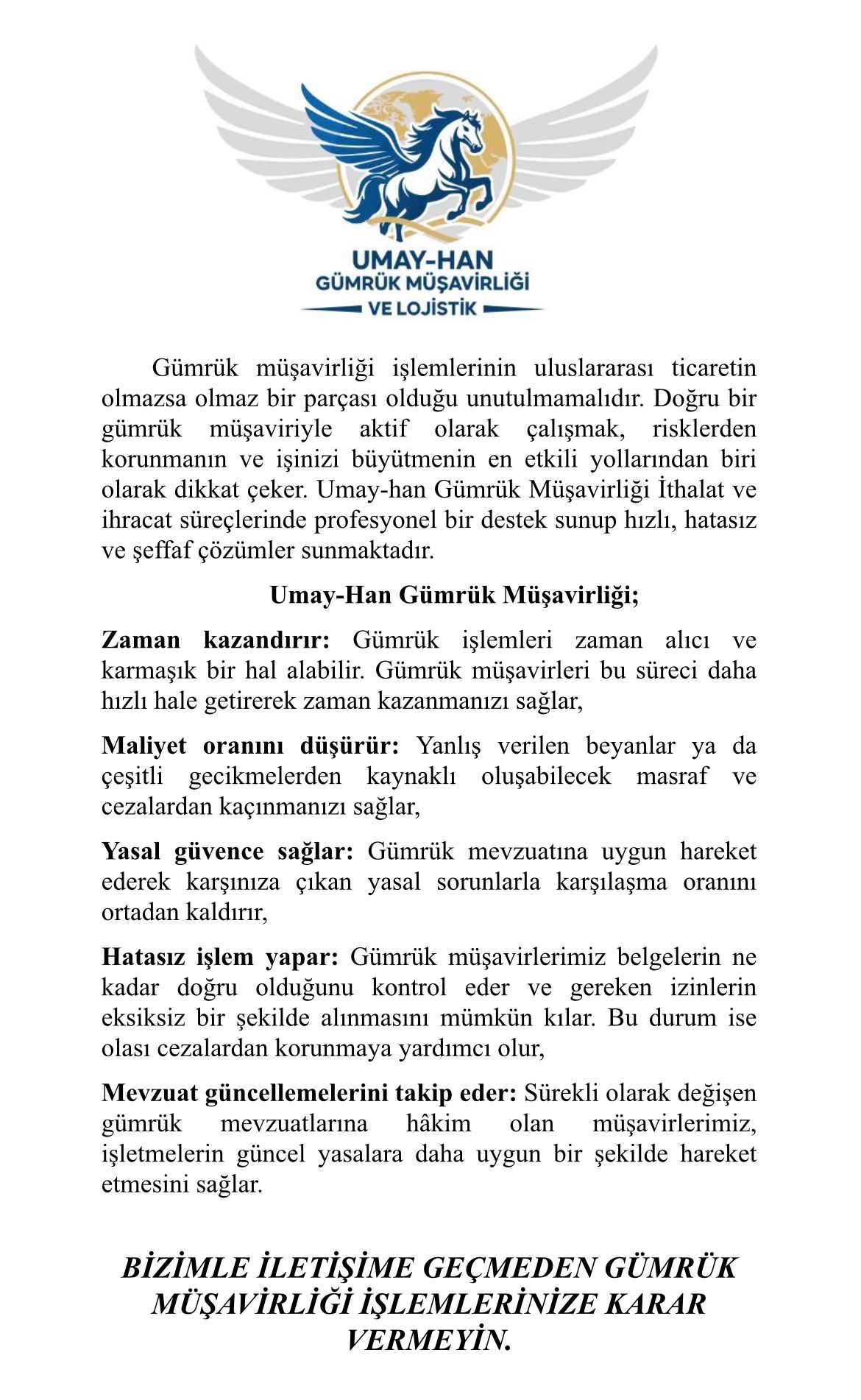 Umay-Han Gümrük Müşavirliği